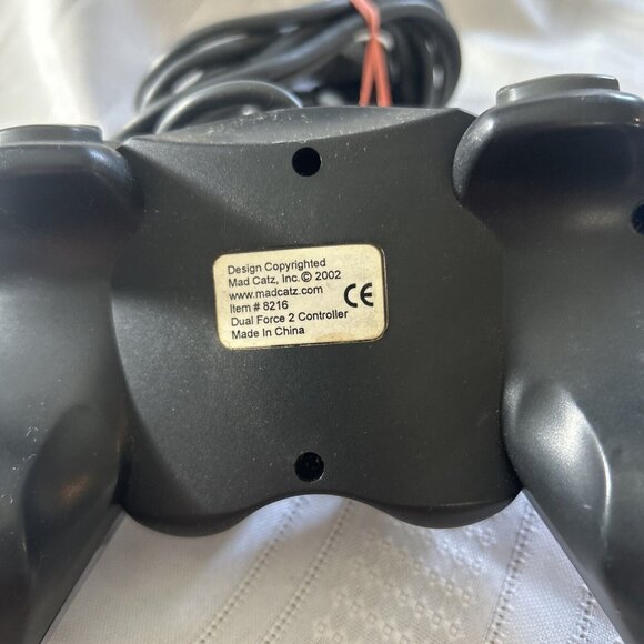 Mad Catz Dual Force 2 Controller PS2 Playstation 2 Black 2002 #8216 - Picture 2 of 3